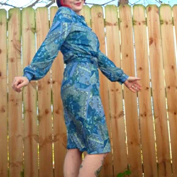 Vintage Dresses & Skirts - 4/$20‼Vintage Blue Dress 🎁